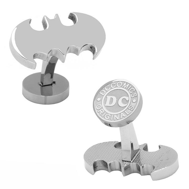 Dc Comics Classic Batman Stainless Steel Cuff Links, Men's, Silver