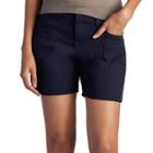 Women's Lee Libby Relaxed Fit Twill Shorts, Size: 14 Avg/reg, Dark Blue