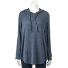 Women's Olivia Sky Marled Hoodie, Size: Small, Med Grey