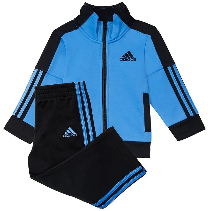 Boys 4-7x Adidas Tricot Jacket & Pants Set, Size: 7, Brt Blue