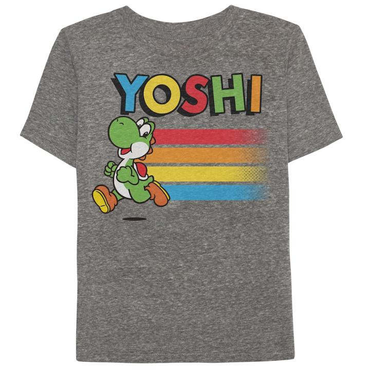Boys 4-10 Jumping Beans&reg; Nintendo Super Mario Bros. Yoshi Heathered Graphic Tee, Size: 4, Grey