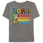 Boys 4-10 Jumping Beans&reg; Nintendo Super Mario Bros. Yoshi Heathered Graphic Tee, Size: 4, Grey