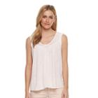 Sonoma Goods For Life, Women's &trade; Heathered Tank, Size: Large, Natural