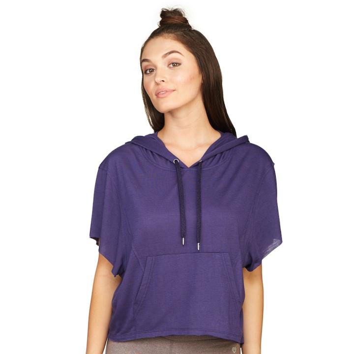 Women's Colosseum Waverly Cropped Hoodie, Size: Xl, Med Blue