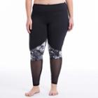 Plus Size Balance Collection Yin Yang Leggings, Women's, Size: 1xl, Black