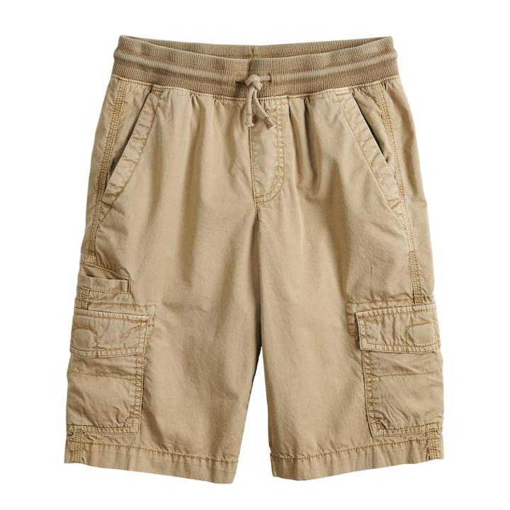 Boys 8-20 Urban Pipeline&reg; Pull-on Cargo Shorts, Size: Xl(18/20), Med Beige