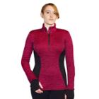 Women's Snow Angel Minx Hourglass Quarter Zip Top, Size: Medium, Med Pink