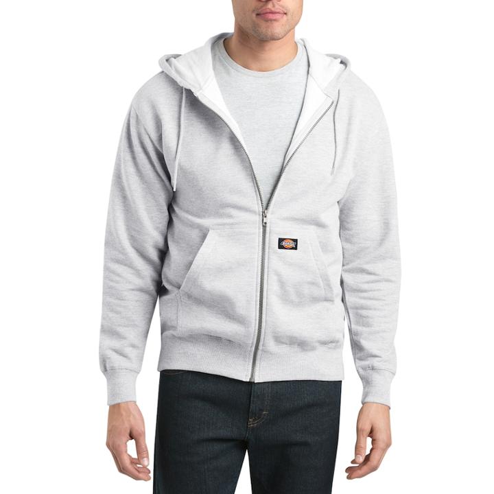 Men's Dickies Lightweight Fleece Hoodie, Size: Xxl, White