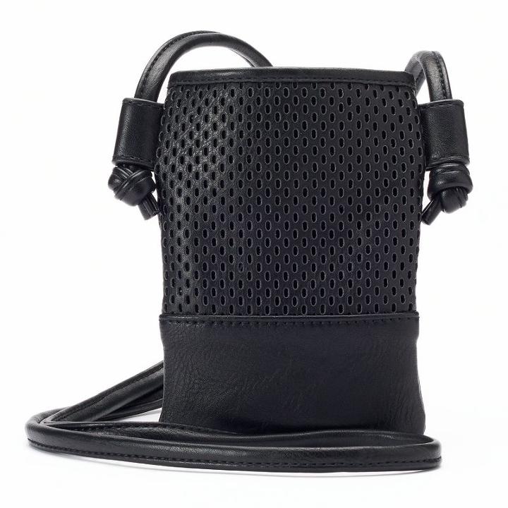 Madden Nyc Logan Mesh Cell Phone Crossbody Bag, Women's, Black
