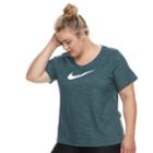 Plus Size Nike Swoosh Short Sleeve Graphic Tee, Women's, Size: 1xl, Brt Green
