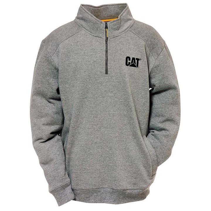 Men's Caterpillar Canyon Quarter-zip Pullover, Size: Xl, Dark Grey