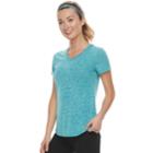 Women's Tek Gear&reg; Short Sleeve Tee, Size: Large, Turquoise/blue (turq/aqua)