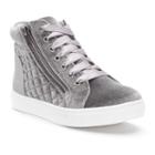 So&reg; Stacie Girls' High-top Sneakers, Girl's, Size: 3, Med Grey