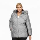 Plus Size Zeroxposur Colleen Hooded Puffer Jacket, Women's, Size: 2xl, Med Grey