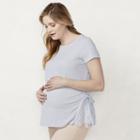 Maternity Lc Lauren Conrad Lace Inset Tee, Women's, Size: S-mat, Brt Purple