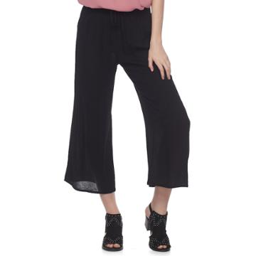 Juniors' Joe B Smocked Crop Pants, Teens, Size: Xl, Black