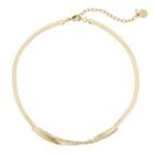 Dana Buchman Twist Bar Collar Necklace, Women's, Gold