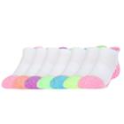 Girls 7-16 Goldtoe 7-pk Liner Socks, Size: 9-11, Pink Green