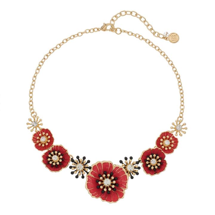 Dana Buchman Poppy Statement Necklace, Women's, Red