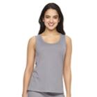 Women's Jockey Pajamas: Solid Pajama Tank, Size: Xl, Light Grey