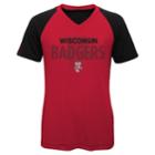 Girls 7-16 Wisconsin Badgers Decoder Tee, Size: M 10-12, Dark Red