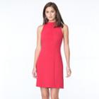 Women's Chaps Jacquard Sheath Dress, Size: 4, Pink