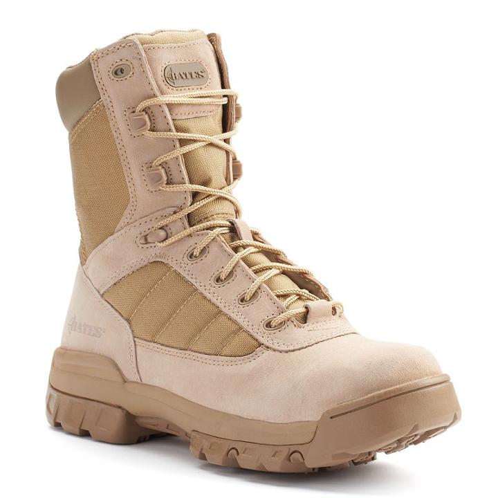 Bates Desert Men's Water Resistant Boots, Size: 14 Med, Lt Brown