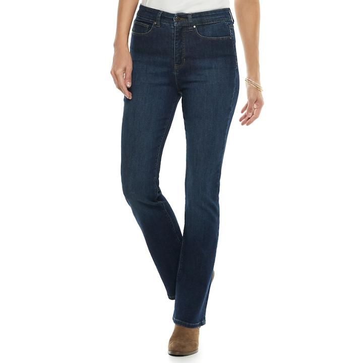 Women's Croft & Barrow&reg; Classic Bootcut Jeans, Size: 10, Blue (navy)