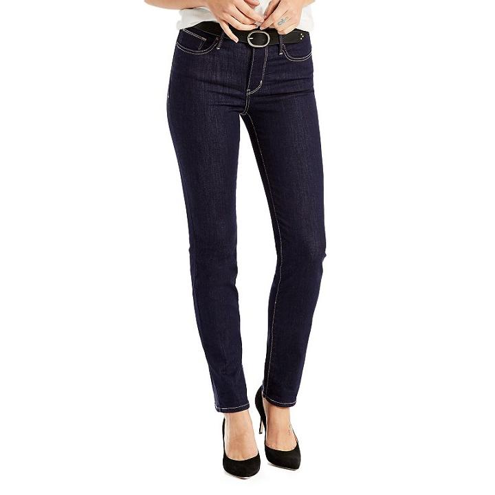 Women's Levi's&reg; Slimming Slim Jeans, Size: 12/31 Avg, Dark Blue