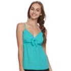 Juniors' Candie's&reg; Tie Front Babydoll Tank, Teens, Size: Xl, Med Blue