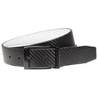 Men's Nike Black & White Textured Reversible Leather Belt, Size: 38, Oxford