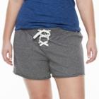 Juniors' Plus Size So&reg; Lace-up Lounge Shorts, Girl's, Size: 2xl, Dark Grey