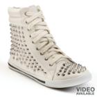 Nyla Callista Studded High-top Sneakers - Women, Girl's, Size: 8, White