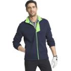 Big & Tall Izod Shaker Regular-fit Fleece Full-zip Jacket, Men's, Size: 2xl Long, Dark Blue