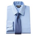 Men's Apt. 9&reg; Slim-fit Dress Shirt & Tie Set, Size: L-36/37, Blue