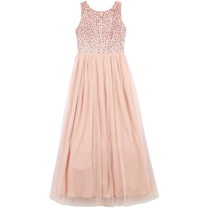 Girls 7-16 Speechless Rhinestone & Tulle Maxi Dress, Size: 12, Light Pink