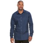 Big & Tall Apt. 9&reg; Premier Flex Modern-fit Stretch Button-down Shirt, Men's, Size: Xxl Tall, Blue