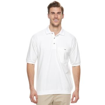 Big & Tall Safe Harbor Regular-fit Banded-bottom Polo, Men's, Size: 3xl Tall, White
