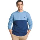 Men's Izod Advantage Sportflex Regular-fit Colorblock Performance Fleece Pullover, Size: Xxl, Brt Blue
