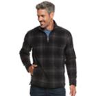Men's Croft & Barrow&reg; Arctic Fleece Quarter-zip Pullover, Size: Large, Grey