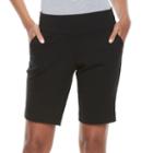 Petite Apt. 9&reg; Millennium Bermuda Shorts, Women's, Size: 10 Petite, Black