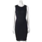 Juniors' Almost Famous Surplice Back Bodycon Dress, Girl's, Size: Large, Black