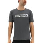 Men's Adidas Outdoor Climaliteterrex Logo Performance Tee, Size: Xxl, Grey