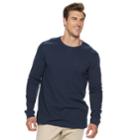 Big & Tall Sonoma Goods For Life&trade; Modern-fit Supersoft Thermal Crewneck Tee, Men's, Size: 2xb, Dark Blue