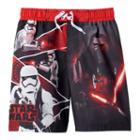 Boys 4-7 Star Wars: Episode Vii The Force Awakens Swim Trunks, Boy's, Size: 7, Black