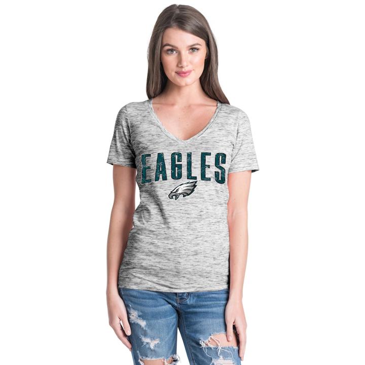 Women's Philadelphia Eagles Triblend Tee, Size: Large, Black