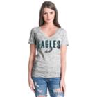 Women's Philadelphia Eagles Triblend Tee, Size: Large, Black