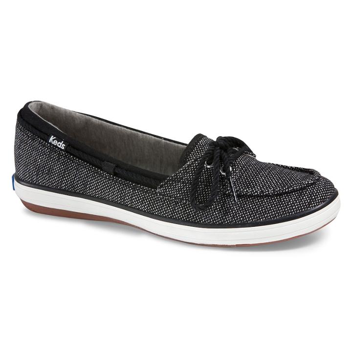 Keds Glimmer Women's Boat Shoes, Size: 7, Black