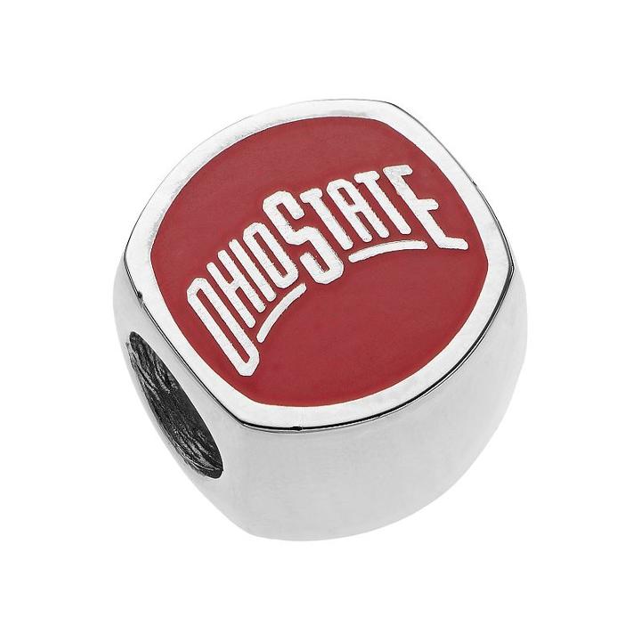 Logoart Sterling Silver Ohio State Buckeyes Bead, Women's, Multicolor