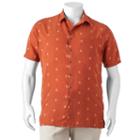 Big & Tall Croft & Barrow&reg; Classic-fit Island Microfiber Button-down Shirt, Men's, Size: Xl Tall, Orange